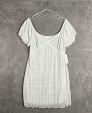 Kirious Womens Babydoll Fairy Dress Size XL Mint Green Cottagecore Boho Feminine