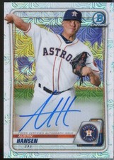 Austin Hansen 2020 Bowman Chrome Mega Box Prospect Autograph Refractors #BCMAAH 