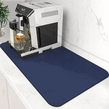 Coffee Mat Super Absorbent Dish Drying Mat Coffee Bar Accessories Large Dryin...