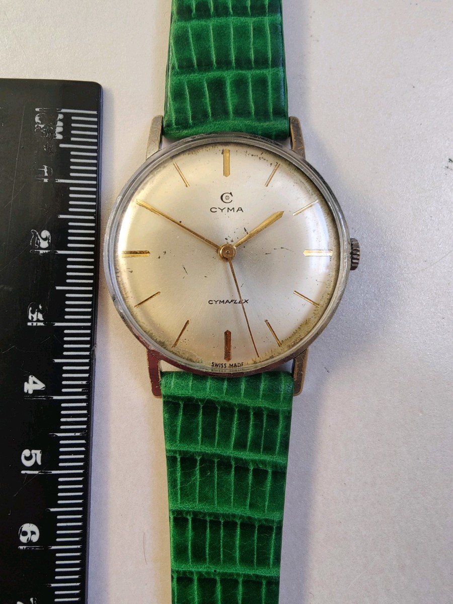 Cyma Cymaflex Vintage Swiss Made Mechanical Mens Watch | eBay