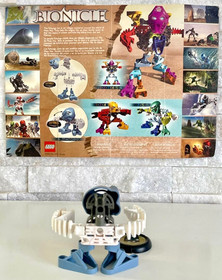 Bionicle Tohunga Set of 6: 1388, 1389, 1390, 1391, 1392, 1393 w/Disks & Posters