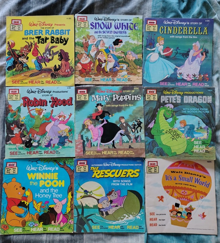 Lot of 9 Walt Disney Presents The Story Of The Brer Rabbit Cinderella Snow White