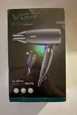 VGR V-439 Professional Hair Dryer with Concentrator Nozzles DC Motor 1200/1600W