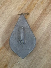 Vintage Strait-Line Chalk Line Reel  Wilmington Ohio USA Plumb Bob Tool