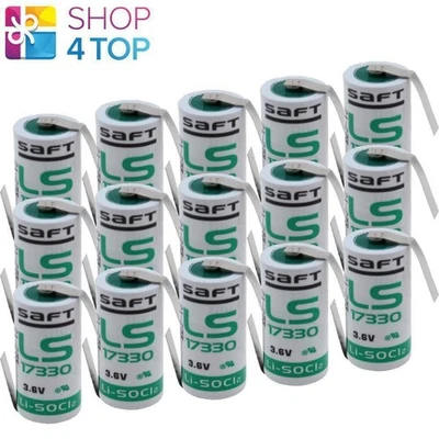 Batterie Li-SOCl2 Saft LS17330 2/3A 3.6V 2100mAh avec Languettes de Soudure Z - Photo 1/2