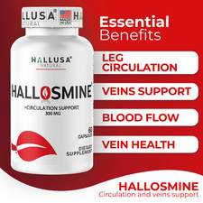 DIOSMIN 300 Mg Vein Health - Varicose Veins - Spider Veins - Tired Legs, 60 Caps