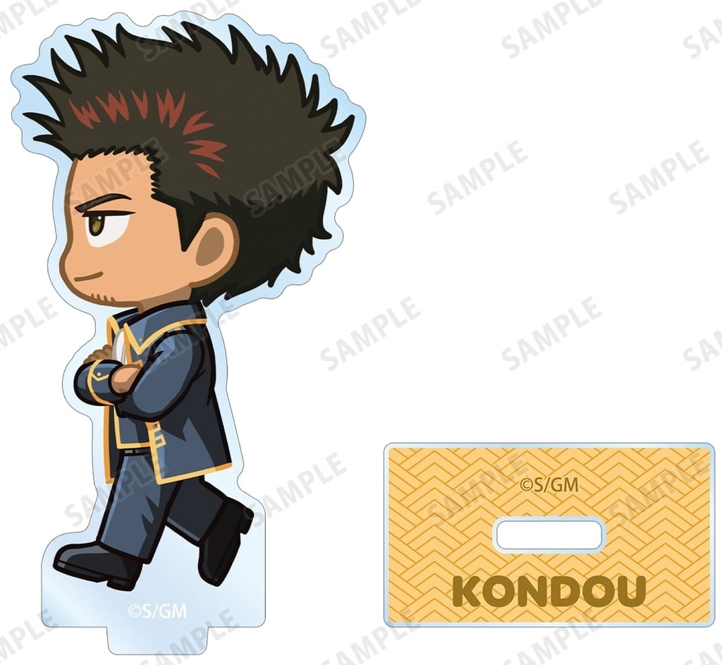 Isao Kondo Chibi Acrylic Stand Gintama: The New Movie - Yoshiwara in Flames Used