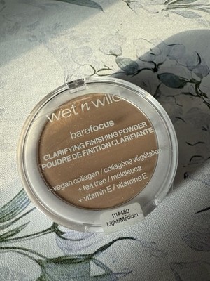 2 pack Wet n Wild Bare Focus Finish Setting Powder Light/Medium 0.27 Oz.