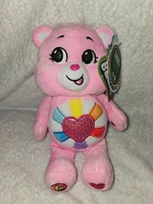 2025 Basic Fun Care Bears Plush - Sparkle Belly Fun Size/9" - Hopeful Heart NWT