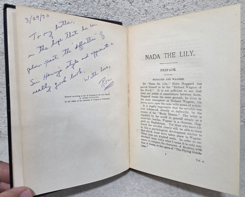Works Of H Rider Haggard Vtg Hardcover Book Lot Of 6 Nada Lily Wizard Marie Jess - Picture 24 of 24