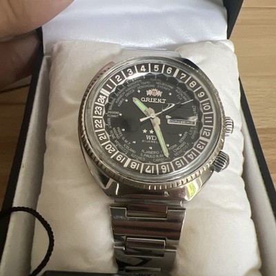 ORIENT  / Seiko Herrenuhr WORLD  DIVER AUTOMATIC VINTAGE 44 MM OVP Box Fullset