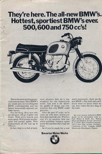 Magazine Ad - 1969 - BMW Motorcyles