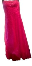 Alyce Paris B’Dazzle Barbie Pink Silky Chiffon Prom/bridal Dress Size 2 Sale!!