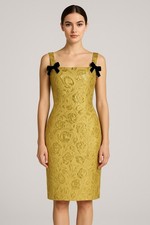 Dolce & Gabbana NWT Jacquard Dorato Dress in Gold/ Size 6