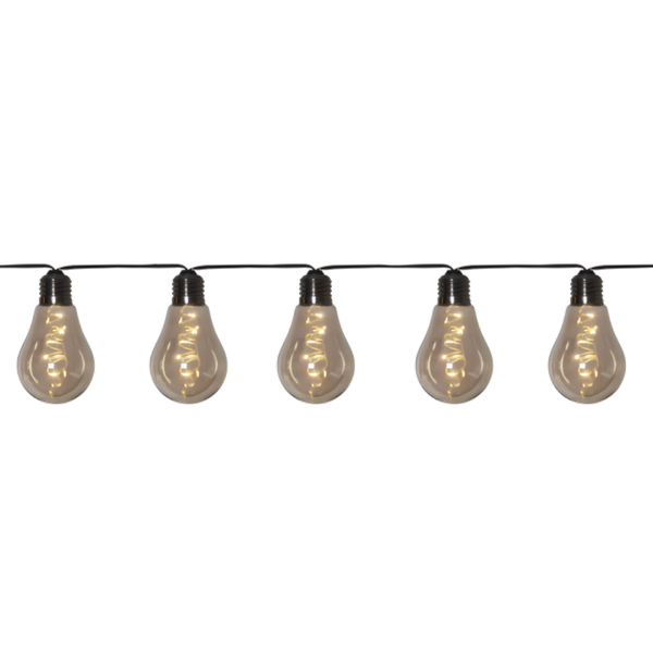 Star Trading Lichterkette Glow, 10 Leuchtmittel, Grau, Led, Tageslicht, Innenrau-image