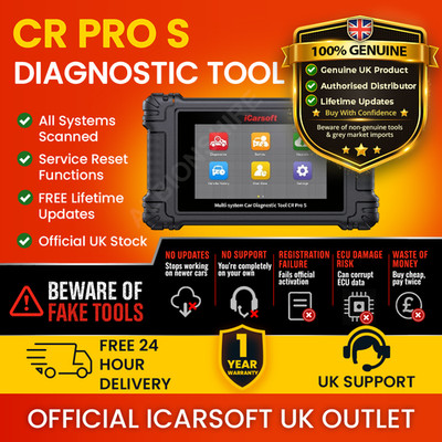 iCarsoft CR PRO S Auto Diagnose Scan Tool alle Fabrikate OBD2 ABS SRS DPF Fehler