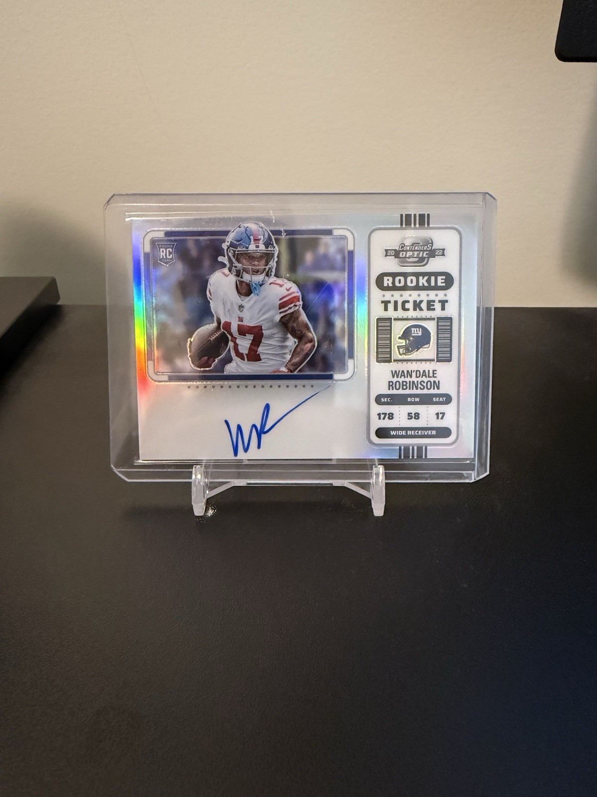 2022 Panini Contenders Optic Wan'Dale Robinson Silver RC Ticket Variation Auto