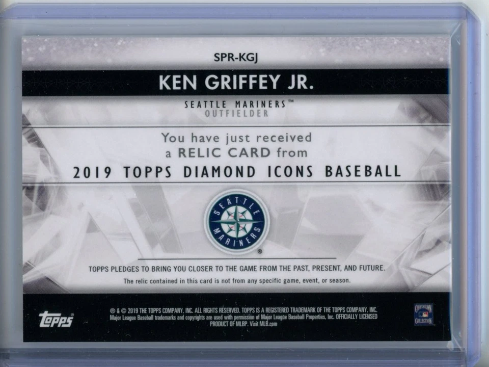 Ken Griffey Jr. 2019 Topps Diamond Icons Short-Printed Relics #SPR-KGJ, #/10 - Image 2 of 2