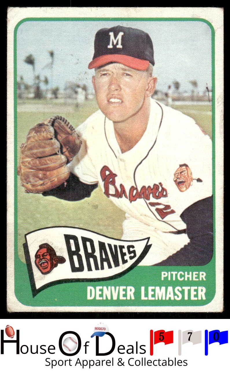 1965 Topps #441 Denver Lemaster Milwaukee Braves Vintage Baseball Card