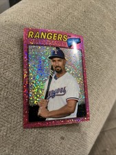 2026 Topps Heritage Marcus Semien Pink Sparkle Parallel Rangers #366