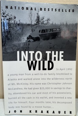   Into the Wild by Jon Krakauer - National Bestseller Paperback Travel Essay