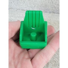VTG 1984 Li'l Playmates Playworld  Green Ribbed Back Chair