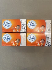 4 Boxes Puffs Basic 2-Ply Facial Tissues, White 180 Tissues Per Box 720 Total