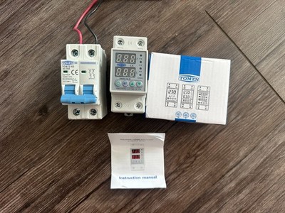 TOMZN Voltage Protector + Breaker 16A DIN Rail 110V 63A Relay TOVPD1-60-EC