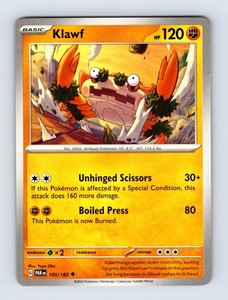basic klawf pokemon card klawf 130 pokemon card value Klawf Pokemon Scarlet & Violet Illustration  Rare #217 PSA 8