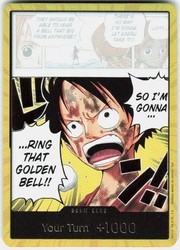 One Piece DON!! Card Luffy Gold - Adventure on Kami's Island (OP15)