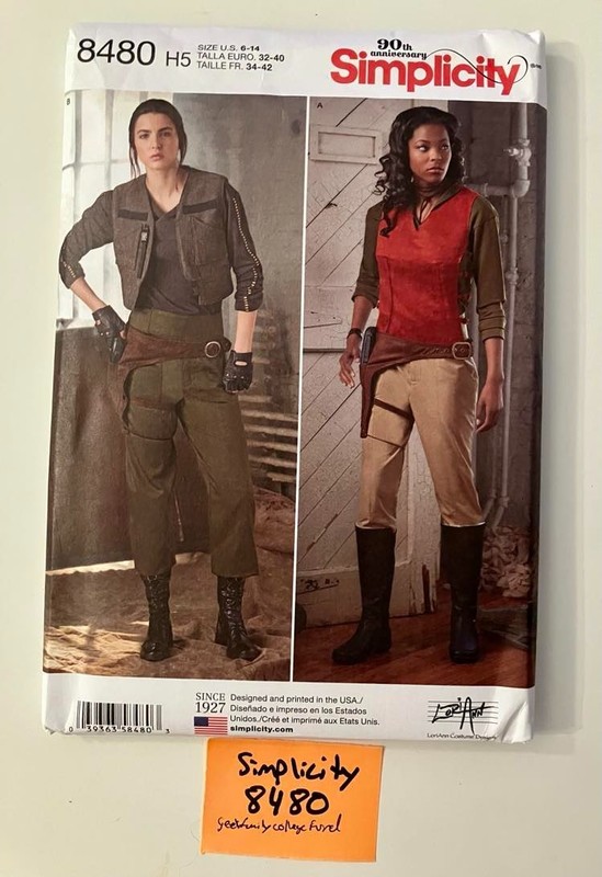 Simplicity 8480 Zoe (Firefly) Andor Misses Costume, Size 6-14, Uncut