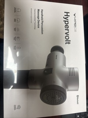 HyperIce-Hypervolt BT Bluetooth Percussion Massage Device-Silver (New Unopened)