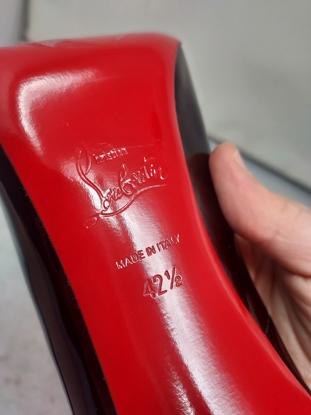 Christian Louboutin EU 42.5 US 12.5 Women NEW So Kate Black Patent Leather Pump