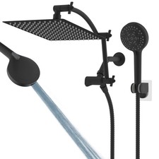 12" Rain Shower Head Combo with Handheld Spray High Pressure Rainfall Showerhead