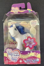 My Little Pony Denim Blue Sparkle - Friendship Ball - Hasbro - 2002 * Box Damage