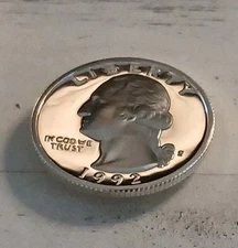 1992-S Dcam Silver Proof Washington Quarter ~ Free Shipping!
