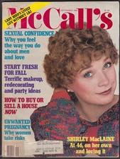 McCALL'S Shirley MacLaine, Lady Bird Johnson 9 1980