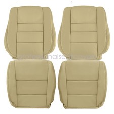 For 2008-2012 Honda Accord Driver Passenger Bottom Top Seat Cover Tan