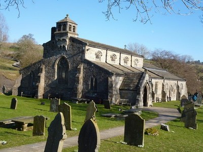 Foto A2 Linton in Wharfedale: Kirche Grassington Ein schönes Ende Februar c2013