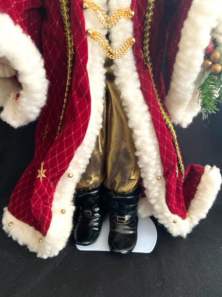 Muñeca de porcelana House of Lloyd 1992 Navidad alrededor del mundo San Nicolás 18" Foto 3 de 4