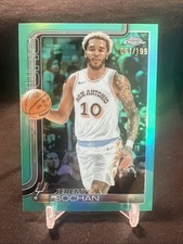 2025-26 Topps Chrome Jeremy Sochan Aqua Refractor 61/199 #239 San Antonio Spurs