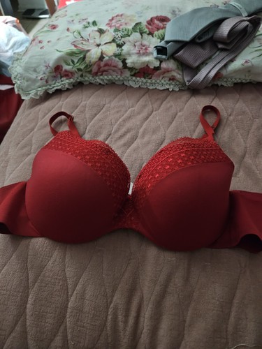 Victoria's Secret Incredible by Victoria Lined Demi Bra Red Size 38B | eBay