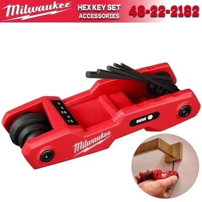 Milwaukee 48-22-2182 Klappbarer Inbusschlüsselsatz 8-tlg. Metrisch 270°