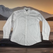 Brooks Brothers Regent White Pinpoint Oxford Dress Shirt 15.5-4/5 Non-Iron