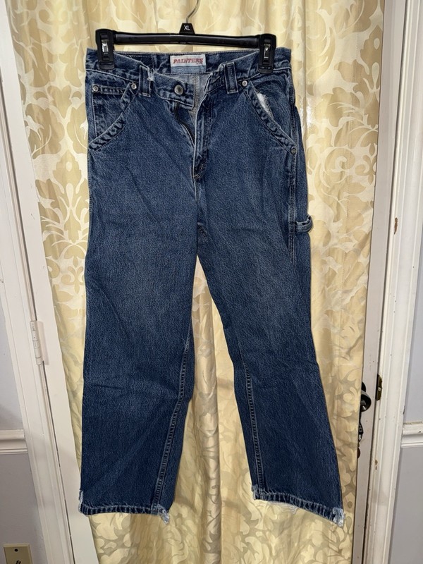 Old Navy Jeans Womens 16 Baggy Painters Carpetner 1994 Reissue Retro (WTF91)