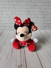 Minnie Mouse TY Beanie Baby Plush Disney Collection Small Stuffed Animal
