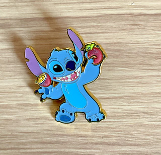 DISNEY LOUNGEFLY LILO & STITCH STITCH WITH PASSION FRUIT PIN