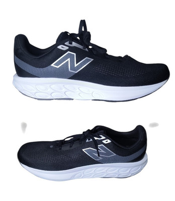 New Balance Fresh Foam 520 Men's Athletic Sneakers Black White Gray Sz 15