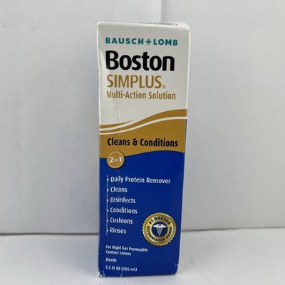 Bausch & Lomb 2-in-1 Boston SIMPLUS Multi-Action Solution 3.5 oz - FREE SHIPPING