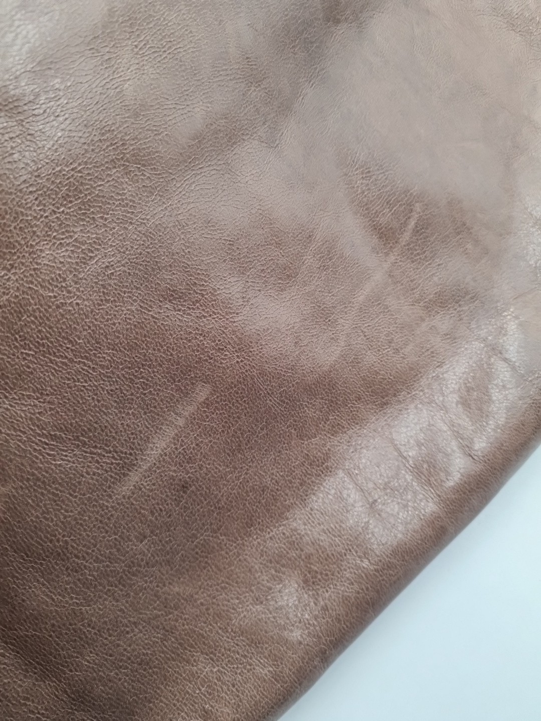 OROTON Brown Leather Geometric Patchwork Large Wr… - image 6